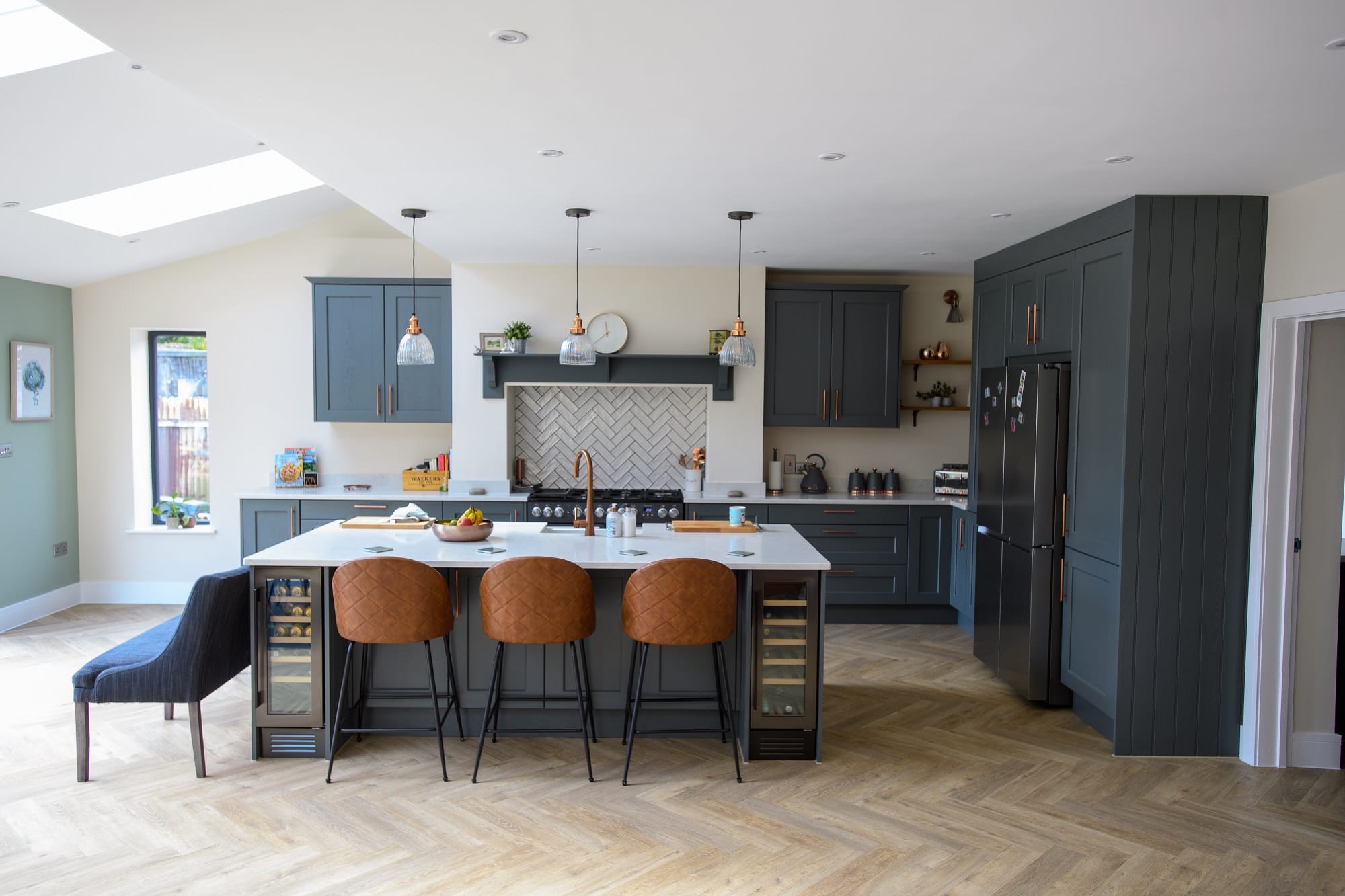 Classic style painted shaker kitchen