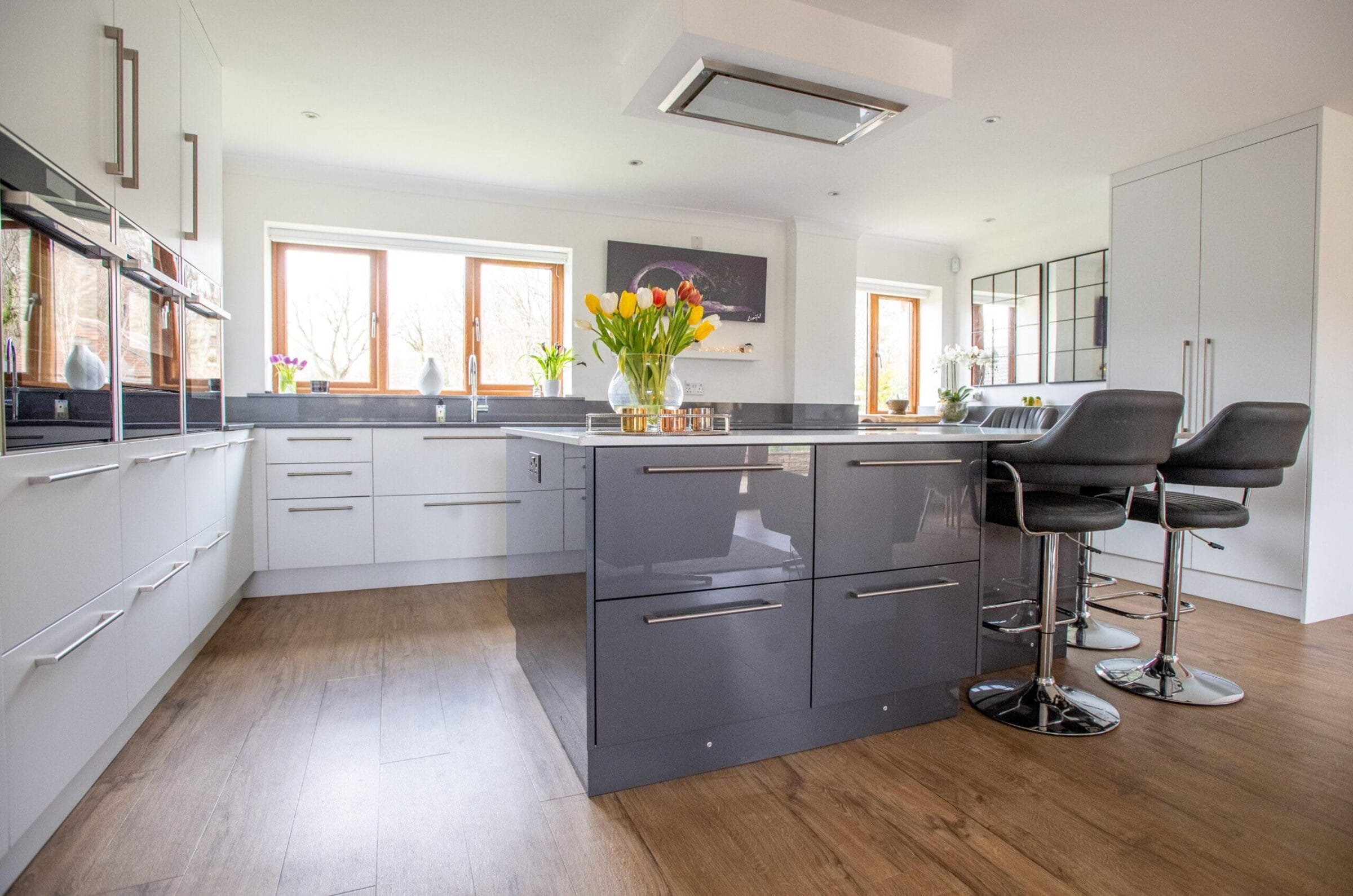 two tone super matt kitchen