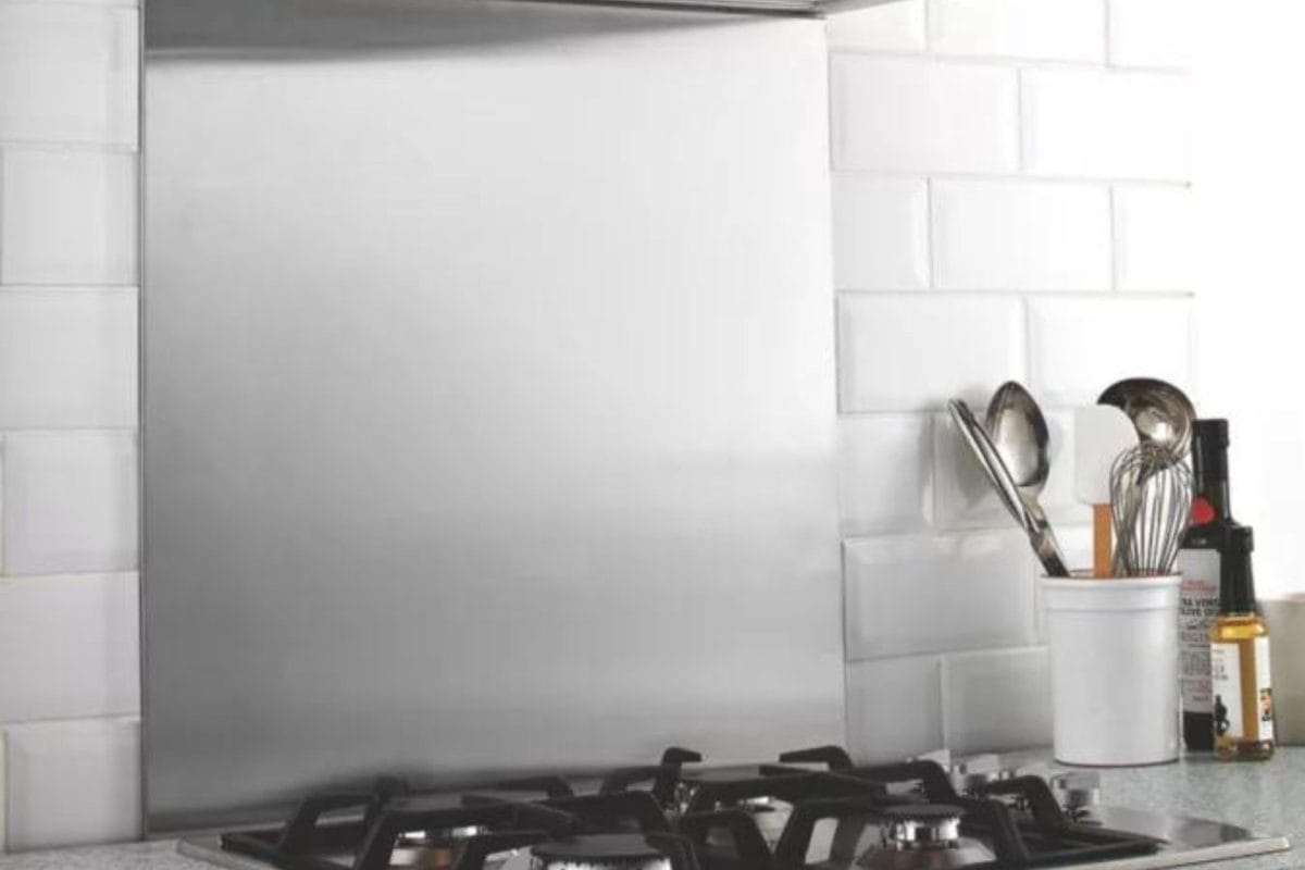 Hafele stainless steel splashback
