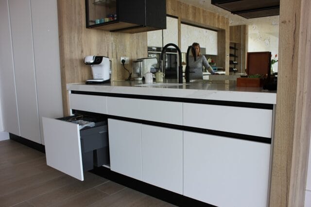 Large, open plan kitchen